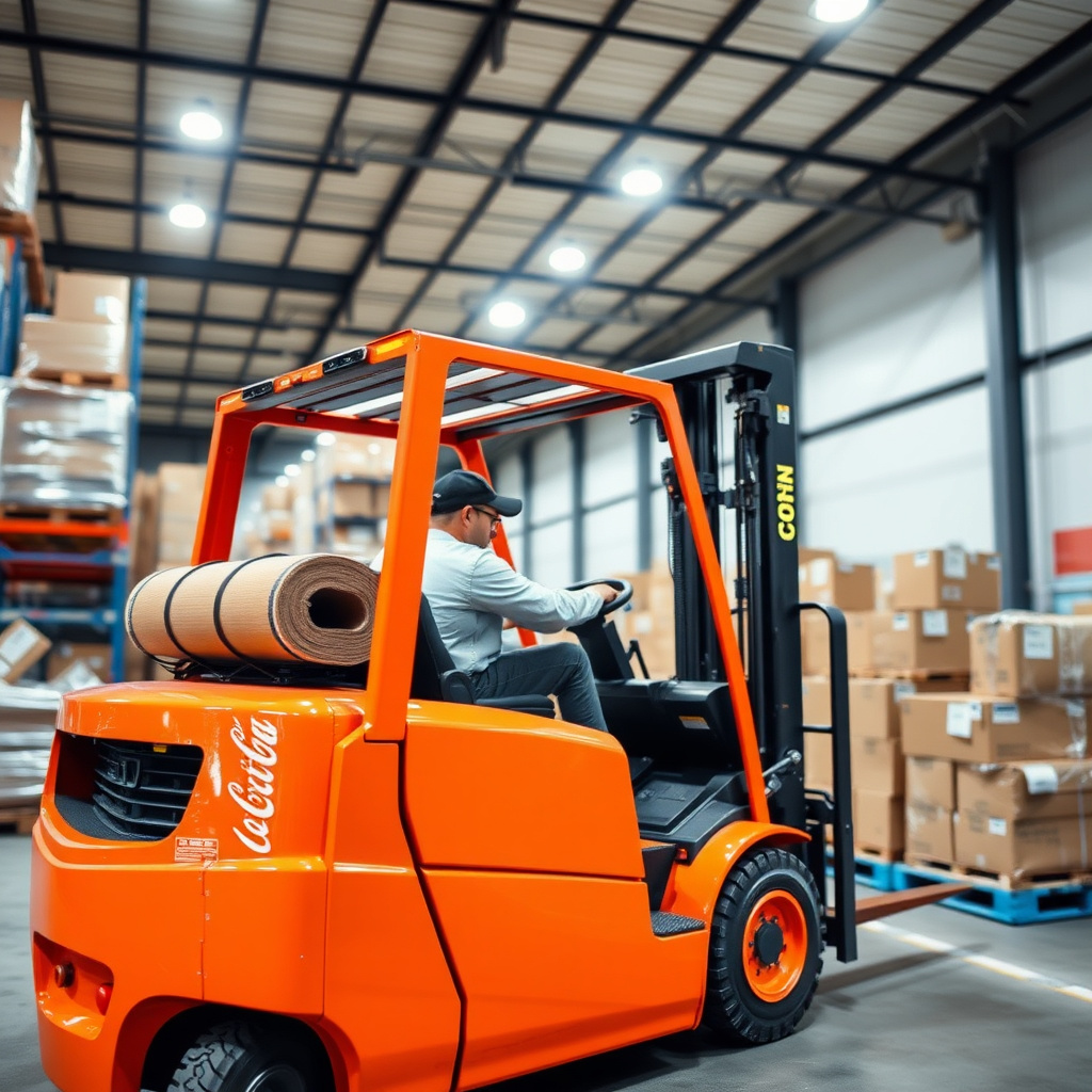 Logistics center forklift application