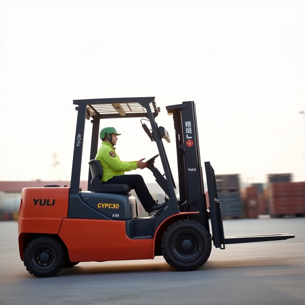 YULI CPC30 Diesel Forklift in operation