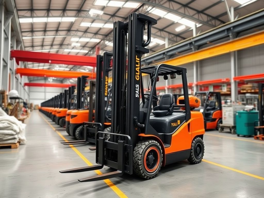YULI forklift production facility