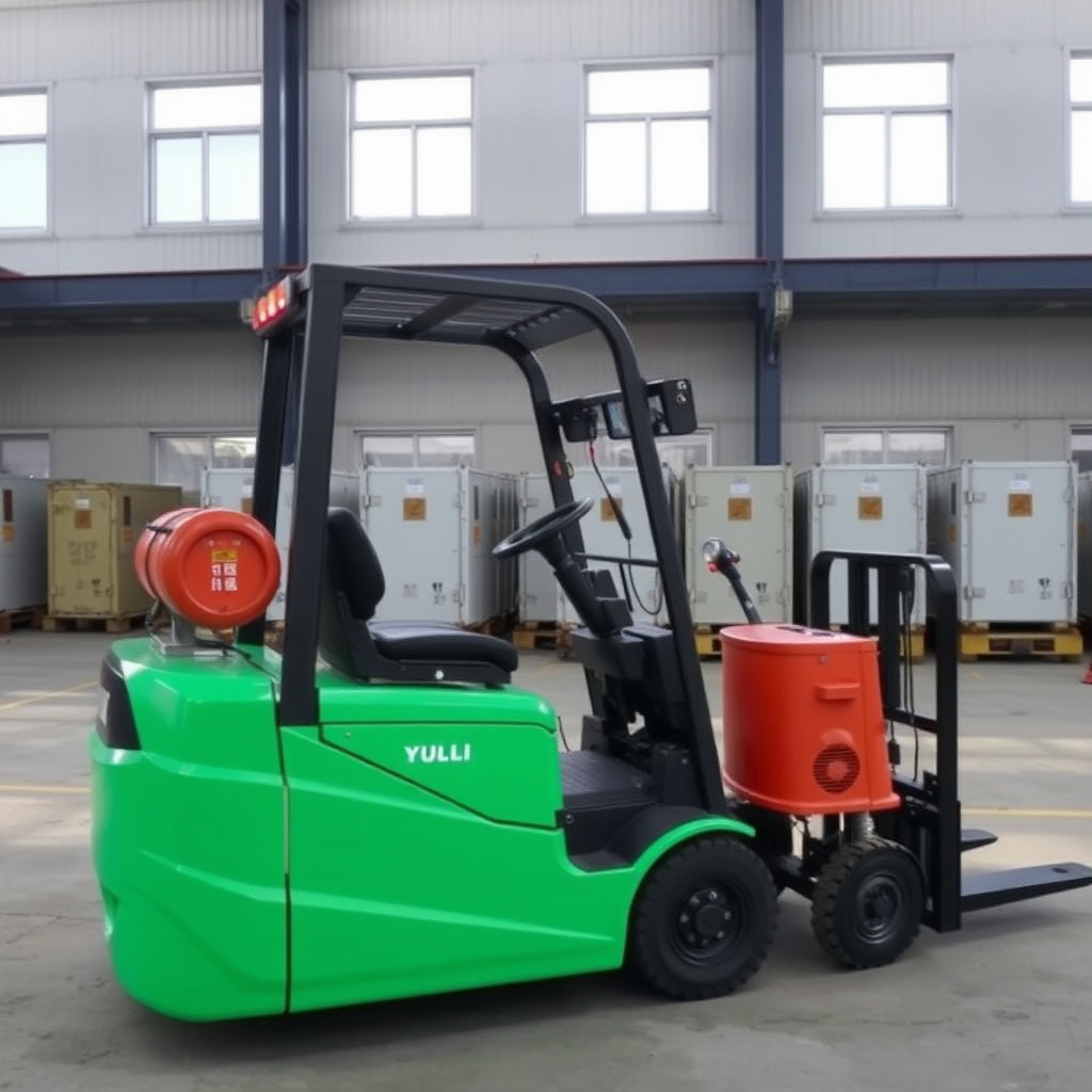 YULI 3-ton Electric Forklift with cold storage package