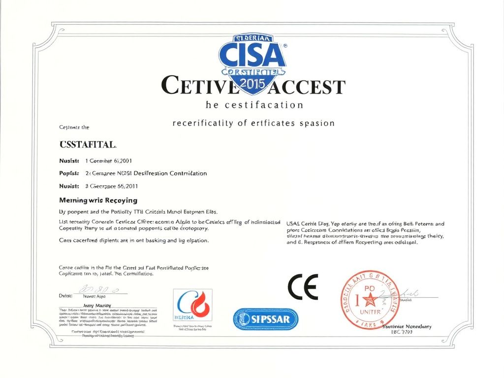 CNAS certificate document